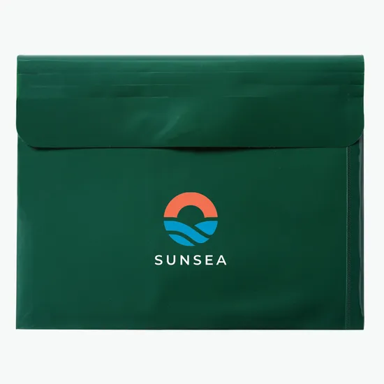 Confidential Velcro Closure Poly Envelope with Gusset - Multi-Color Imprint