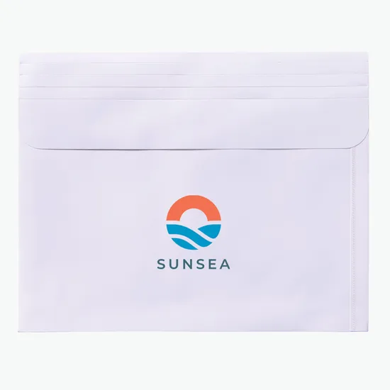 Confidential Velcro Closure Poly Envelope with Gusset - Multi-Color Imprint
