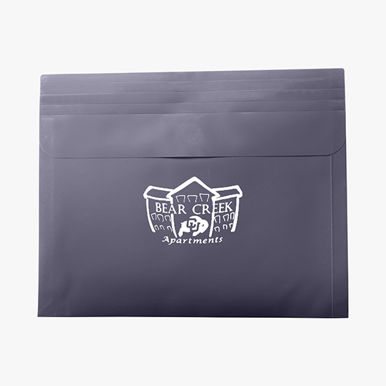 Confidential Velcro Closure Poly Envelope with Gusset - One-Color Imprint