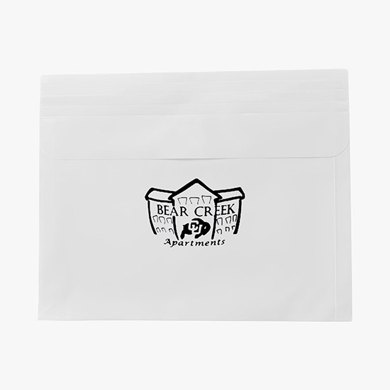 Confidential Velcro Closure Poly Envelope with Gusset - One-Color Imprint
