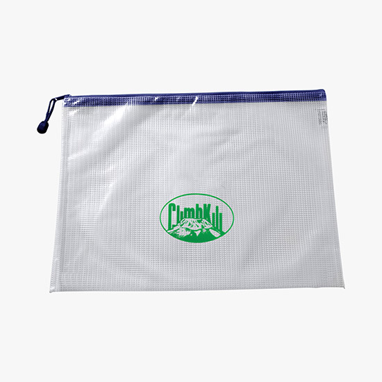 Large PolyWeave Zippered Pouch - Printed