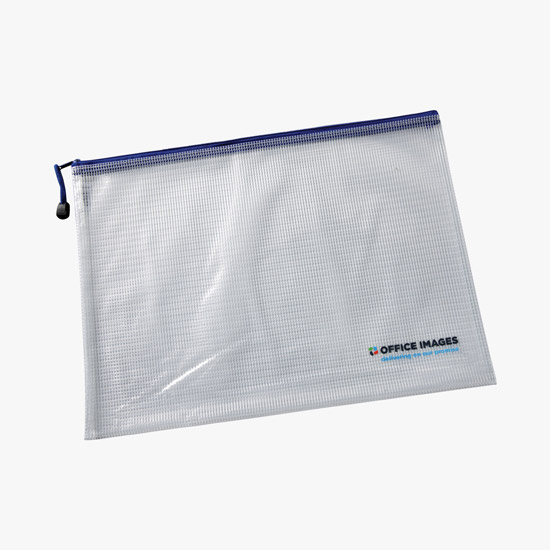 Large PolyWeave Zippered Pouch - Printed