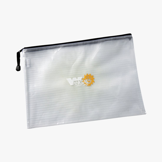 Medium PolyWeave Zippered Pouch - One-Color Imprint