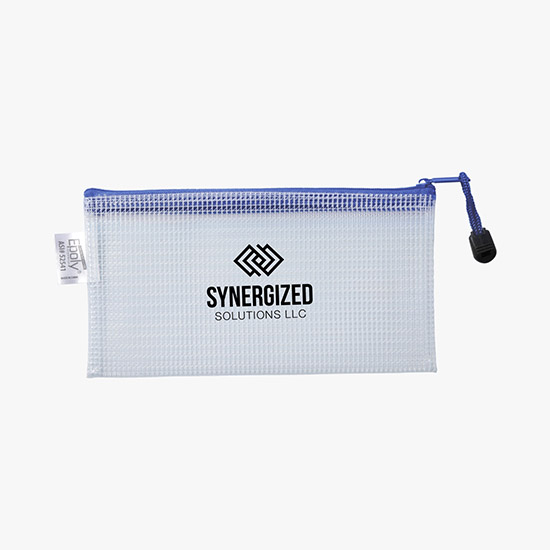 Small PolyWeave Zippered Pouch - One-Color Imprint