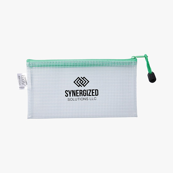 Small PolyWeave Zippered Pouch - One-Color Imprint