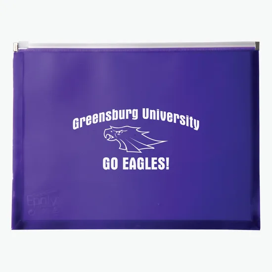 Poly Zip Envelope with Gusset - One-Color Imprint