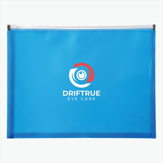 Poly Zip Envelope with Gusset - Multi-Color Imprint