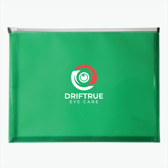 Poly Zip Envelope with Gusset - Multi-Color Imprint
