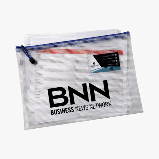 PolyWeave Zippered Document Pouch - Blank