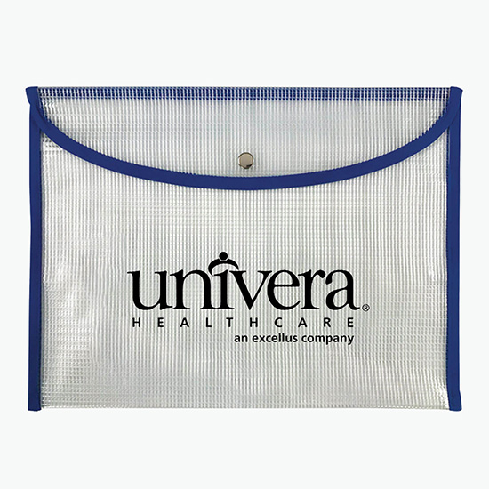 PolyWeave Medium Snap Document Pouch - One-Color Imprint