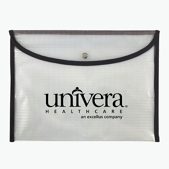 PolyWeave Medium Snap Document Pouch - One-Color Imprint