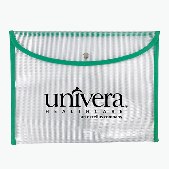 PolyWeave Medium Snap Document Pouch - One-Color Imprint