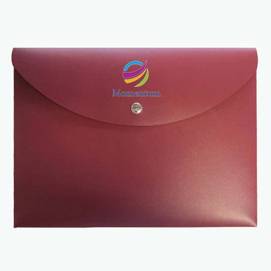 2 Document Case with Magnetic Closure - Multi-Color Imprint