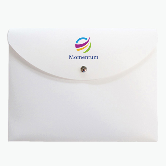 2 Document Case with Magnetic Closure - Multi-Color Imprint