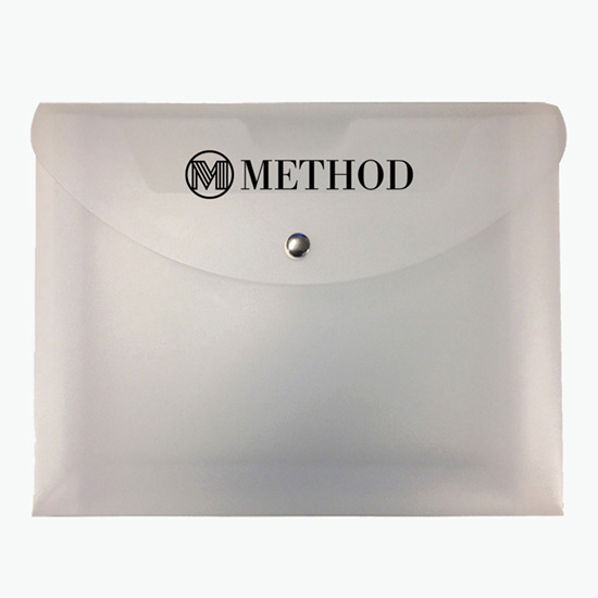 2 Document Case with Magnetic Closure - One Color Imprint