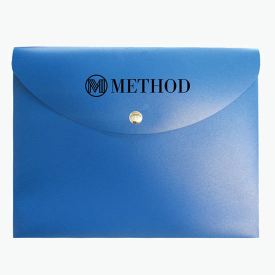 2 Document Case with Magnetic Closure - One Color Imprint