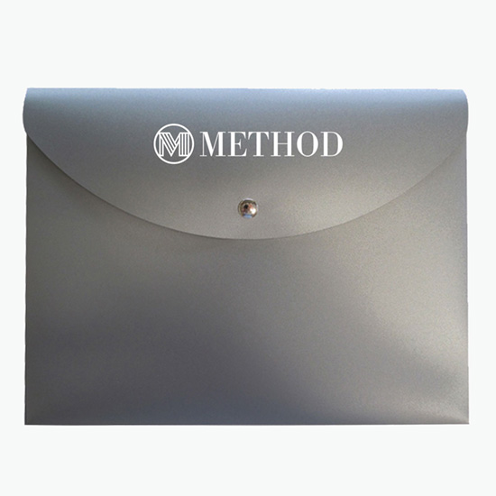 2 Document Case with Magnetic Closure - One Color Imprint