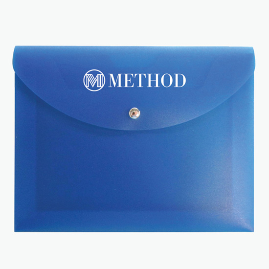 2 Document Case with Magnetic Closure - One Color Imprint