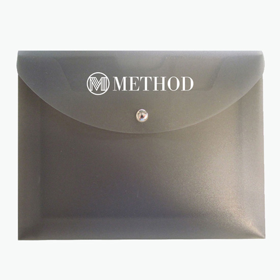 2 Document Case with Magnetic Closure - One Color Imprint