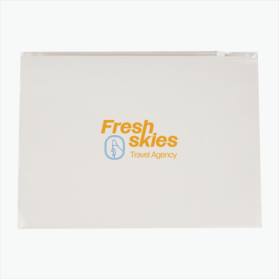 Large Zippered Envelope - Multi-Color Imprint