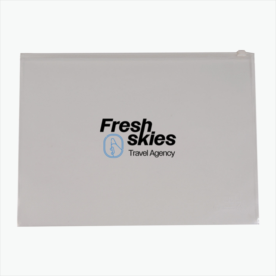 Large Zippered Envelope - Multi-Color Imprint