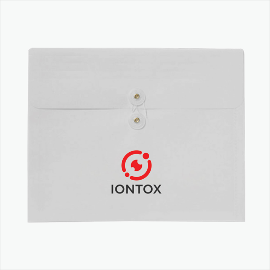 Gusseted Translucent Portfolio - Multi-Color Imprint