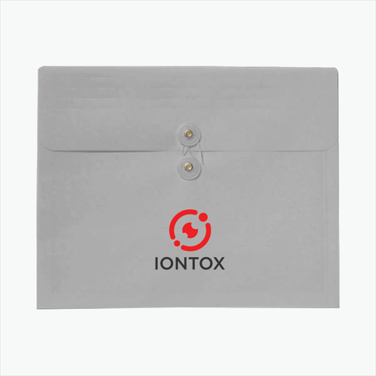 Gusseted Translucent Portfolio - Multi-Color Imprint