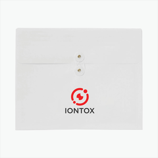 Gusseted Translucent Portfolio - Multi-Color Imprint