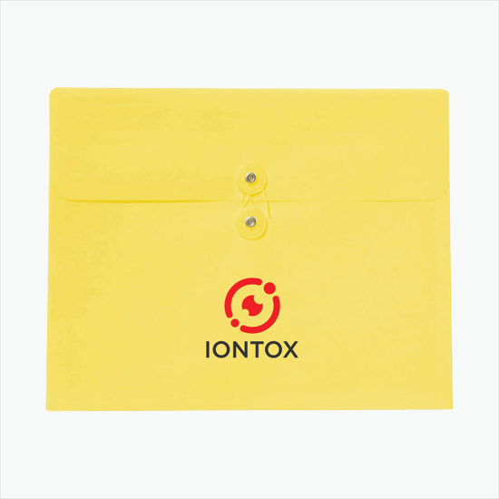 Gusseted Translucent Portfolio - Multi-Color Imprint