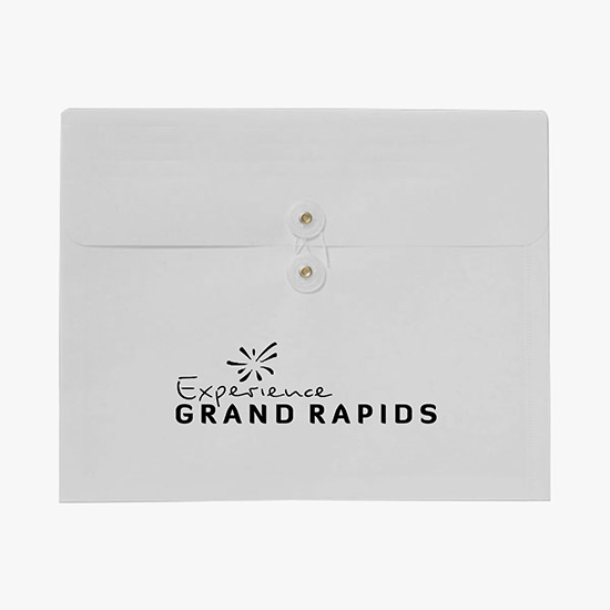 Gusseted Translucent Portfolio - One-Color Imprint