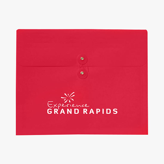 Gusseted Translucent Portfolio - One-Color Imprint