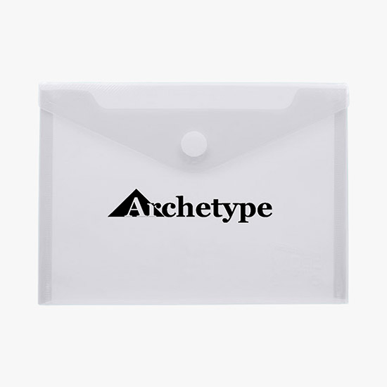 Translucent Poly Document Envelope with Velcro Closure - One-Color Imprint - 7 x 9 3/4