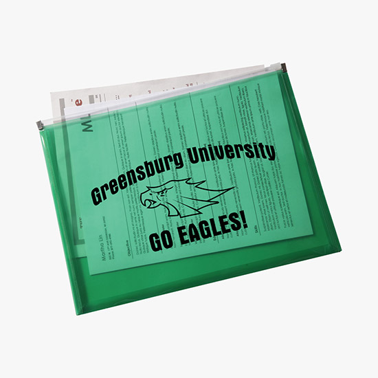 Poly Zip Envelope with Gusset - One-Color Imprint