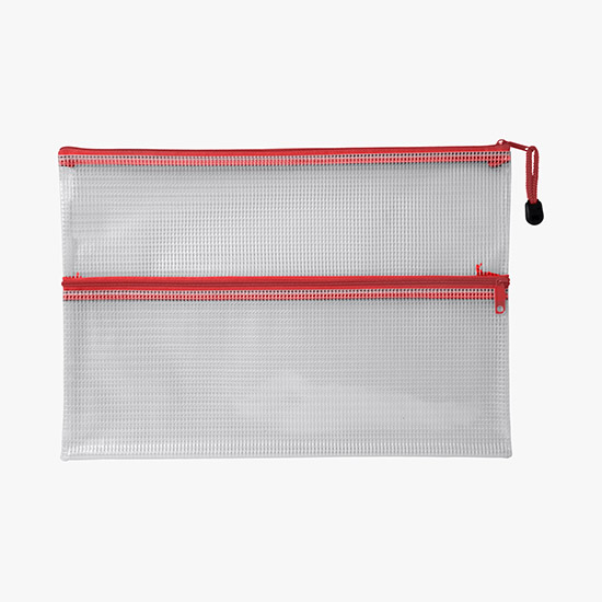 PolyWeave Dual Pocket Zip Pouch - Blank
