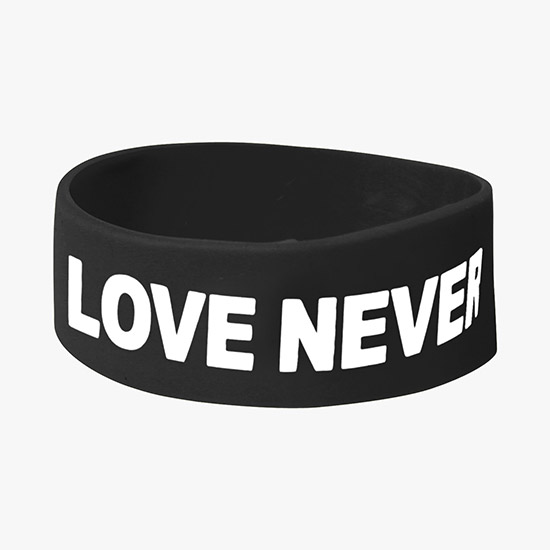 Silicone Awareness Bracelet - 1 Wide - Youth Size - Printed