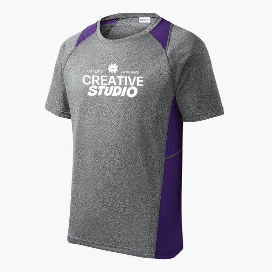 Sport Tek® Heather Colorblock Contender T-Shirt