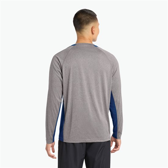 Sport Tek® Heather Colorblock Contender Long Sleeve T-Shirt