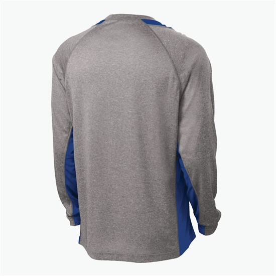 Sport Tek® Heather Colorblock Contender Long Sleeve T-Shirt