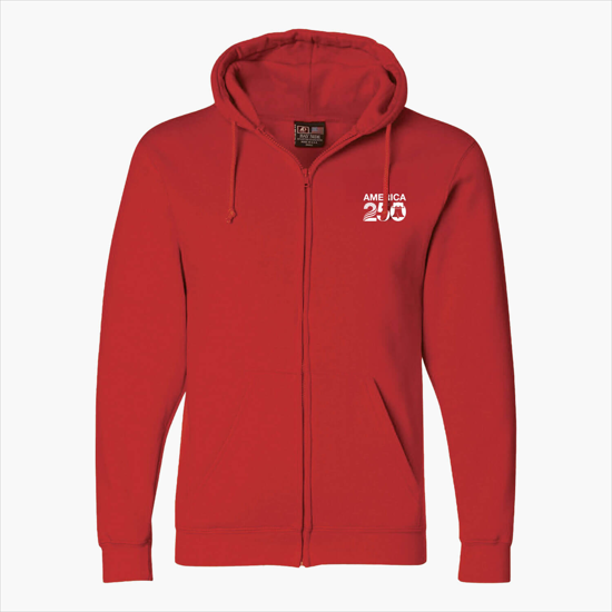 Bayside USA Made Full Zip Hoodie - Embroidered