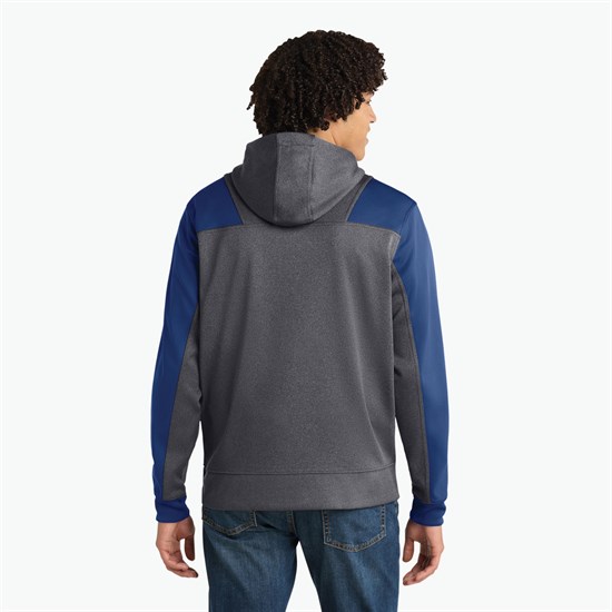 Sport-Tek® Colorblock Tech Fleece 1/4-Zip Hooded Sweatshirt