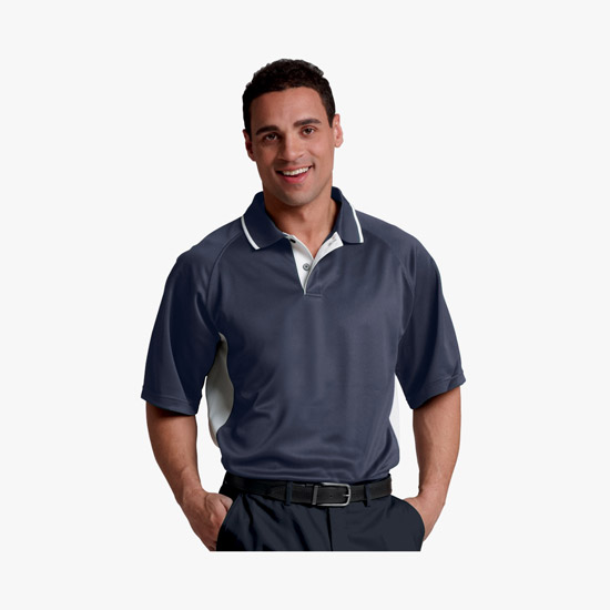 Color Blocked Wicking Polo - Men's