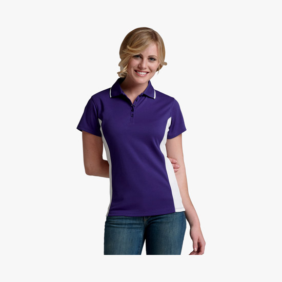 Color Blocked Wicking Polo - Women's