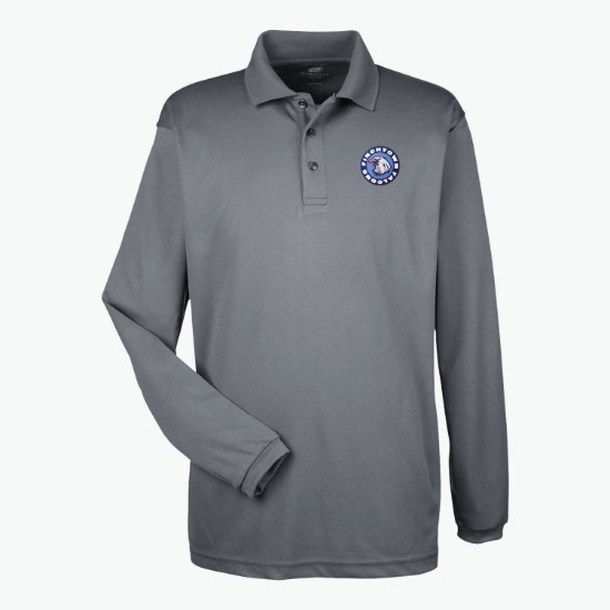 Ultra Club Cool-n-Dry Mesh Pique Polo - Long Sleeve