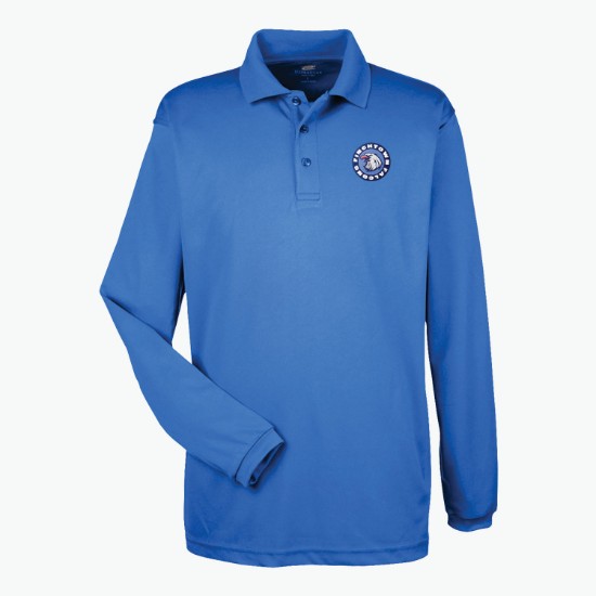 Ultra Club Cool-n-Dry Mesh Pique Polo - Long Sleeve