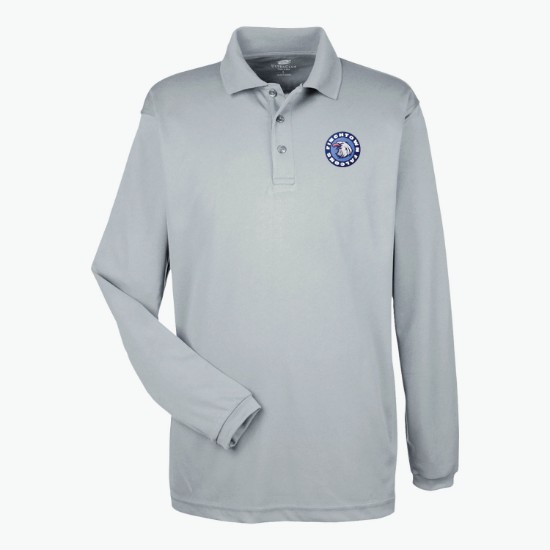 Ultra Club Cool-n-Dry Mesh Pique Polo - Long Sleeve