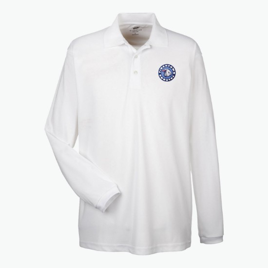 Ultra Club Cool-n-Dry Mesh Pique Polo - Long Sleeve