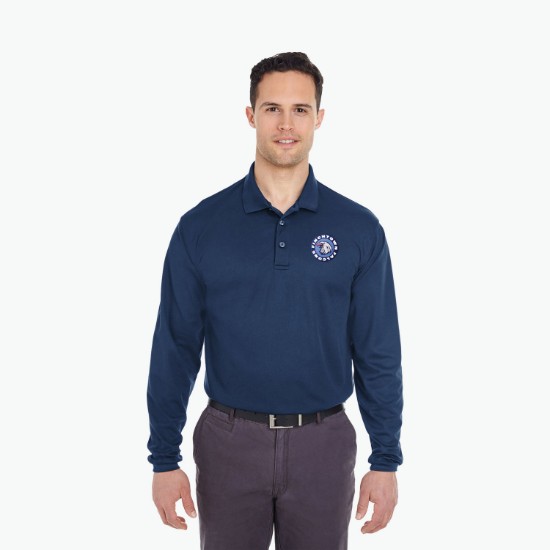 Ultra Club Cool-n-Dry Mesh Pique Polo - Long Sleeve