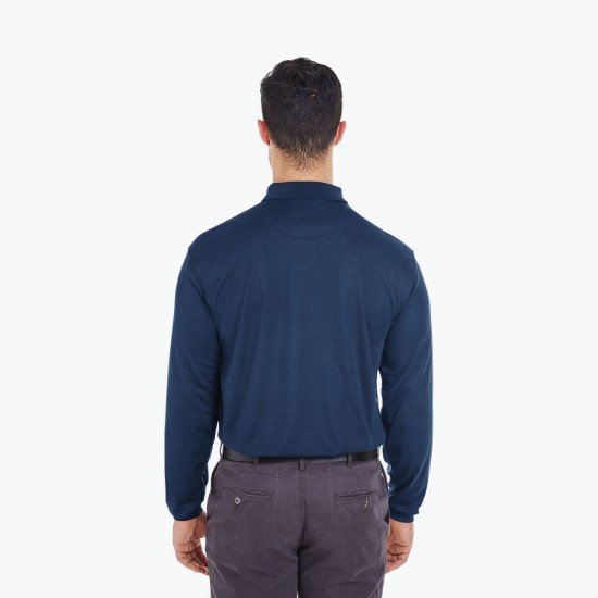 Ultra Club Cool-n-Dry Mesh Pique Polo - Long Sleeve