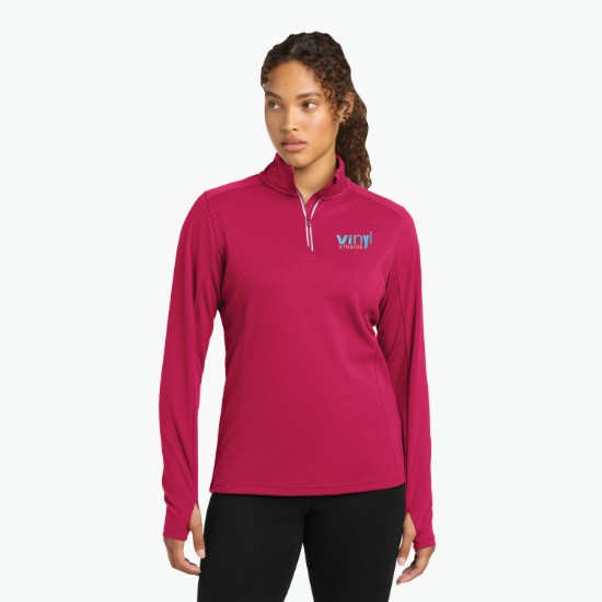 Sport Textured 1/4-Zip Pullover - Women's