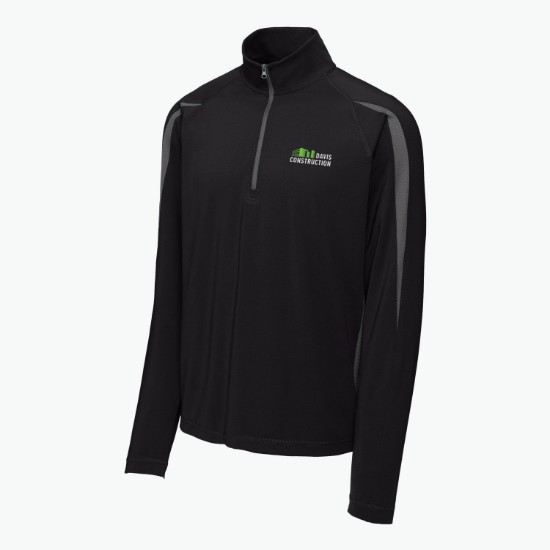 Sport-Tek® Stretch 1/2-Zip Colorblock Pullover